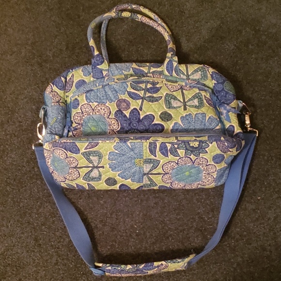 Vera Bradley blue flower computer bag - Picture 1 of 1